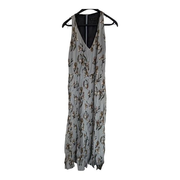 Zara lavender blue floral  jumpsuit size M - Picture 5 of 12